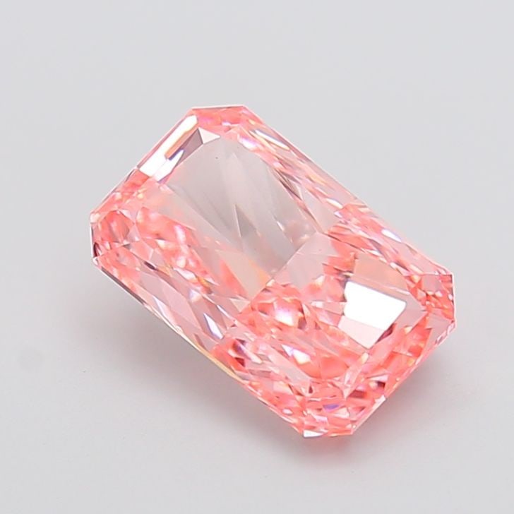 Loose Diamond - RADIANT 3.0ct Fancy Vivid Pink VS1: Loose Diamond - RADIANT 3.0ct Fancy Vivid Pink VS1 Source: This is a real non-mined Diamond that has been grown in a lab Shape: RADIANT Carats: 3.0 Color: Fancy Vivid Pink Certification: IGI Video: