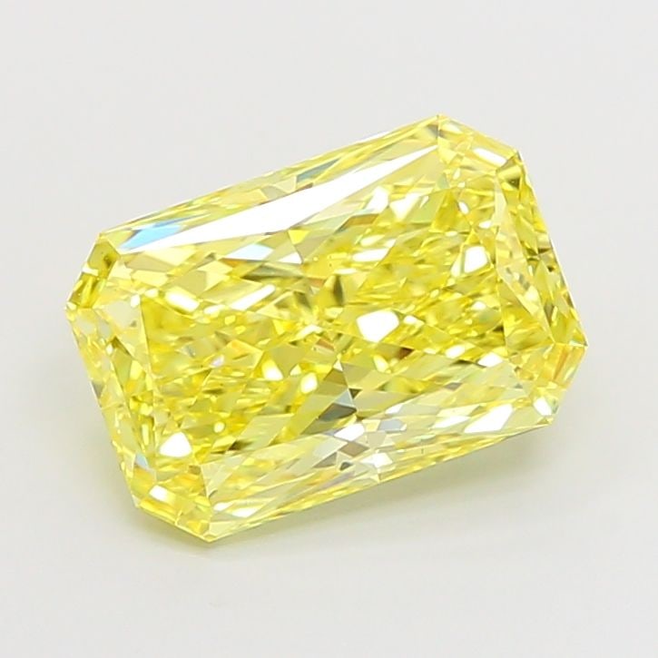 Loose Diamond - RADIANT 3.52ct Fancy Vivid Yellow VS2: Loose Diamond - RADIANT 3.52ct Fancy Vivid Yellow VS2 Source: This is a real non-mined Diamond that has been grown in a lab Shape: RADIANT Carats: 3.52 Color: Fancy Vivid Yellow Certification: IGI The