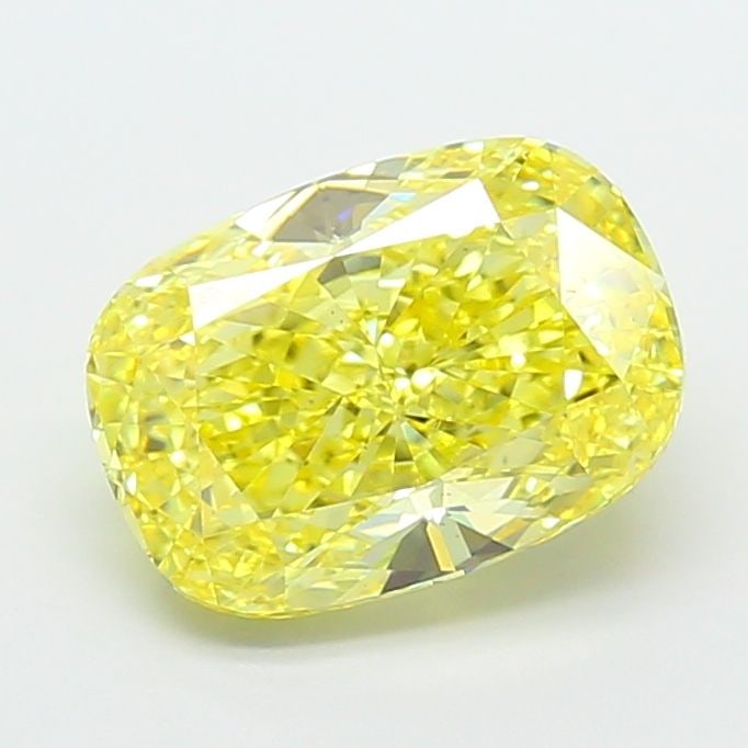 Loose Diamond - CUSHION MODIFIED 3.64ct Fancy Vivid Yellow VS1: Loose Diamond - CUSHION MODIFIED 3.64ct Fancy Vivid Yellow VS1 Source: This is a real non-mined Diamond that has been grown in a lab Shape: CUSHION MODIFIED Carats: 3.64 Color: Fancy Vivid Yellow Cert