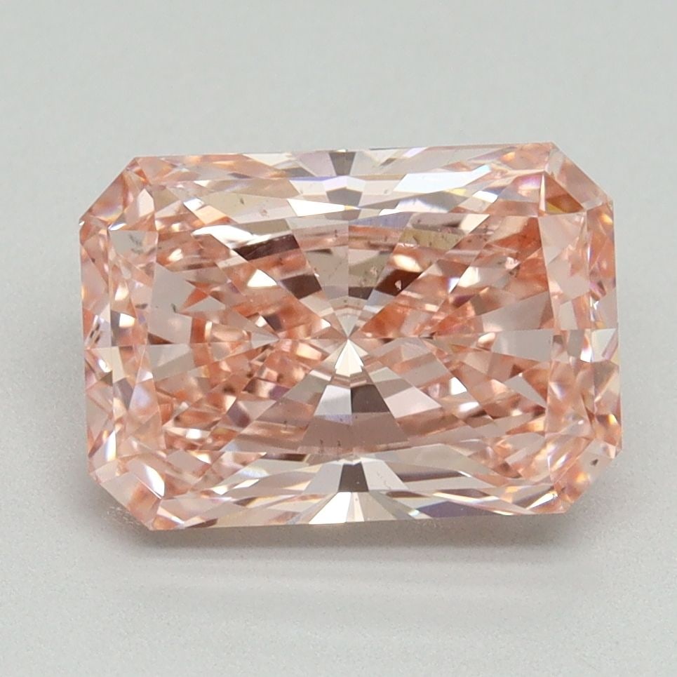 Loose Diamond - RADIANT 3.12ct Fancy Vivid Pink VS2: Loose Diamond - RADIANT 3.12ct Fancy Vivid Pink VS2 Source: This is a real non-mined Diamond that has been grown in a lab Shape: RADIANT Carats: 3.12 Color: Fancy Vivid Pink Certification: IGI Video: