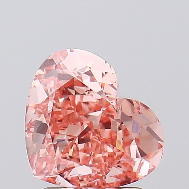 Loose Diamond - HEART 2.21ct Fancy Vivid Pink VS1: Loose Diamond - HEART 2.21ct Fancy Vivid Pink VS1 Source: This is a real non-mined Diamond that has been grown in a lab Shape: HEART Carats: 2.21 Color: Fancy Vivid Pink Certification: IGI Video: