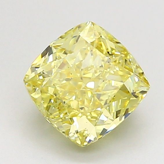 Loose Diamond - CUSHION MODIFIED 1.5ct Fancy Intense Yellow SI1: Loose Diamond - CUSHION MODIFIED 1.5ct Fancy Intense Yellow SI1 Source: This is a real non-mined Diamond that has been grown in a lab Shape: CUSHION MODIFIED Carats: 1.5 Color: Fancy Intense Yellow Ce