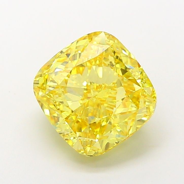 Loose Diamond - CUSHION MODIFIED 6.03ct Fancy Vivid Yellow VS1: Loose Diamond - CUSHION MODIFIED 6.03ct Fancy Vivid Yellow VS1 Source: This is a real non-mined Diamond that has been grown in a lab Shape: CUSHION MODIFIED Carats: 6.03 Color: Fancy Vivid Yellow Cert
