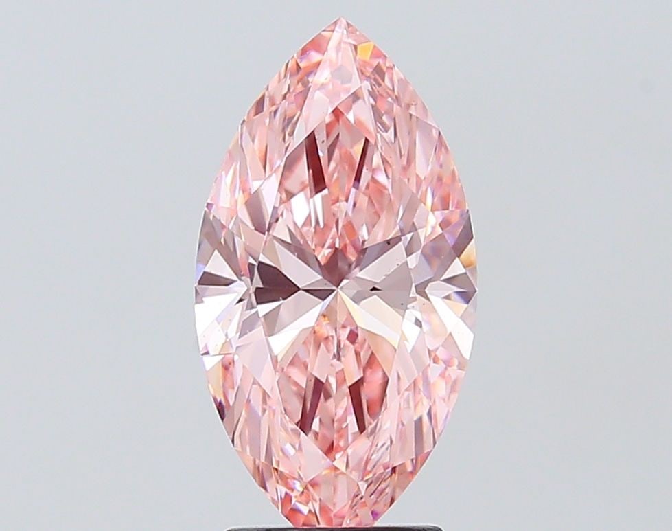 Loose Diamond - MARQUISE 3.02ct Fancy Vivid Pink SI1: Loose Diamond - MARQUISE 3.02ct Fancy Vivid Pink SI1 Source: This is a real non-mined Diamond that has been grown in a lab Shape: MARQUISE Carats: 3.02 Color: Fancy Vivid Pink Certification: IGI Video