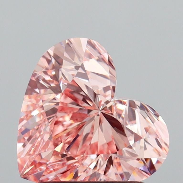 Loose Diamond - HEART 1.51ct Fancy Intense Pink VS2: Loose Diamond - HEART 1.51ct Fancy Intense Pink VS2 Source: This is a real non-mined Diamond that has been grown in a lab Shape: HEART Carats: 1.51 Color: Fancy Intense Pink Certification: IGI Video: