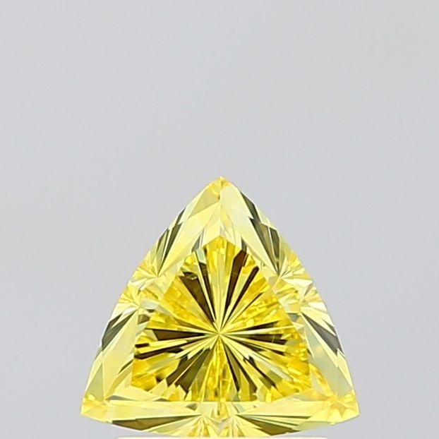 Loose Diamond - TRIANGULAR 1.06ct Fancy Intense Yellow VVS2: Loose Diamond - TRIANGULAR 1.06ct Fancy Intense Yellow VVS2 Source: This is a real non-mined Diamond that has been grown in a lab Shape: TRIANGULAR Carats: 1.06 Color: Fancy Intense Yellow Certificati