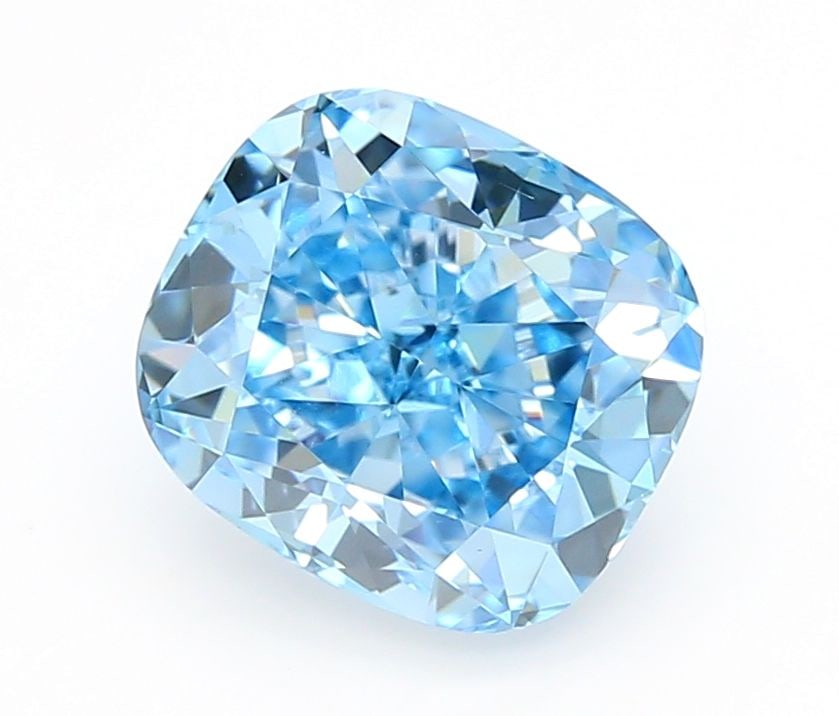Loose Diamond - CUSHION MODIFIED 1.09ct Fancy Vivid Blue VS1: Loose Diamond - CUSHION MODIFIED 1.09ct Fancy Vivid Blue VS1 Source: This is a real non-mined Diamond that has been grown in a lab Shape: CUSHION MODIFIED Carats: 1.09 Color: Fancy Vivid Blue Certific