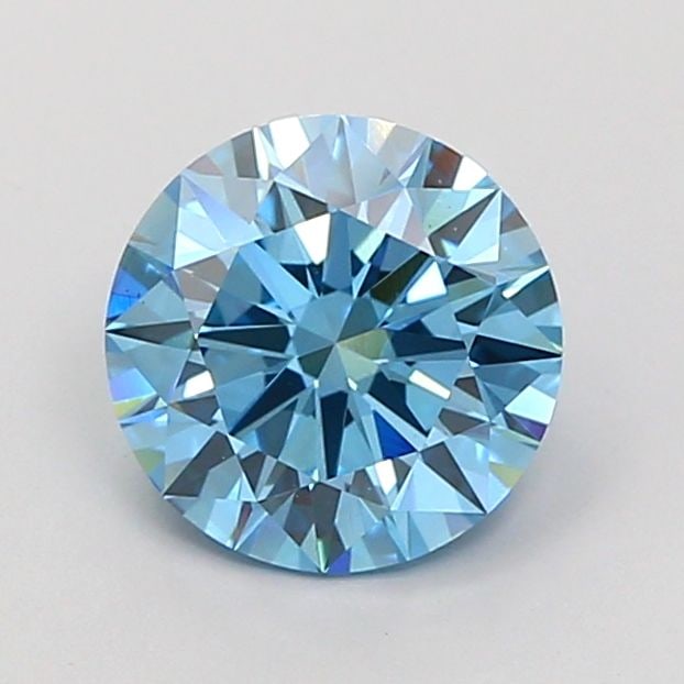 Ideal Loose Diamond - ROUND 2.06ct Fancy Vivid Blue VS1: Ideal Loose Diamond - ROUND 2.06ct Fancy Vivid Blue VS1 Source: This is a real non-mined Diamond that has been grown in a lab Shape: ROUND Carats: 2.06 Color: Fancy Vivid Blue Certification: IGI Video