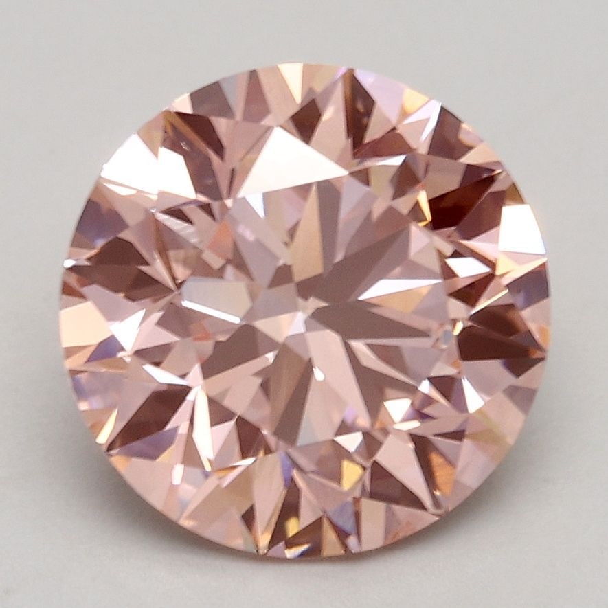 Loose Diamond - ROUND 2.55ct Fancy Intense Pink VS2: Loose Diamond - ROUND 2.55ct Fancy Intense Pink VS2 Source: This is a real non-mined Diamond that has been grown in a lab Shape: ROUND Carats: 2.55 Color: Fancy Intense Pink Certification: IGI Video: