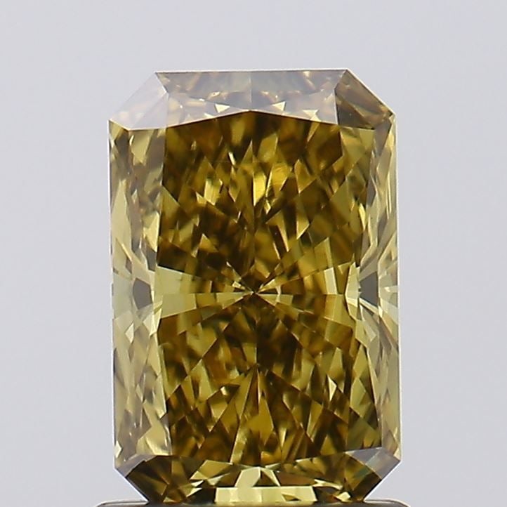 Loose Diamond - RADIANT 1.19ct Fancy Gray Yellow VS1: Loose Diamond - RADIANT 1.19ct Fancy Gray Yellow VS1 Source: This is a real non-mined Diamond that has been grown in a lab Shape: RADIANT Carats: 1.19 Color: Fancy Gray Yellow Certification: IGI Video