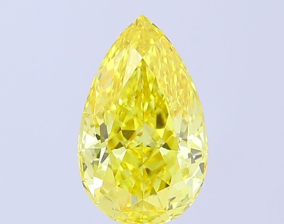 Loose Diamond - PEAR 3.06ct Fancy Vivid Yellow VVS2: Loose Diamond - PEAR 3.06ct Fancy Vivid Yellow VVS2 Source: This is a real non-mined Diamond that has been grown in a lab Shape: PEAR Carats: 3.06 Color: Fancy Vivid Yellow Certification: IGI Video: