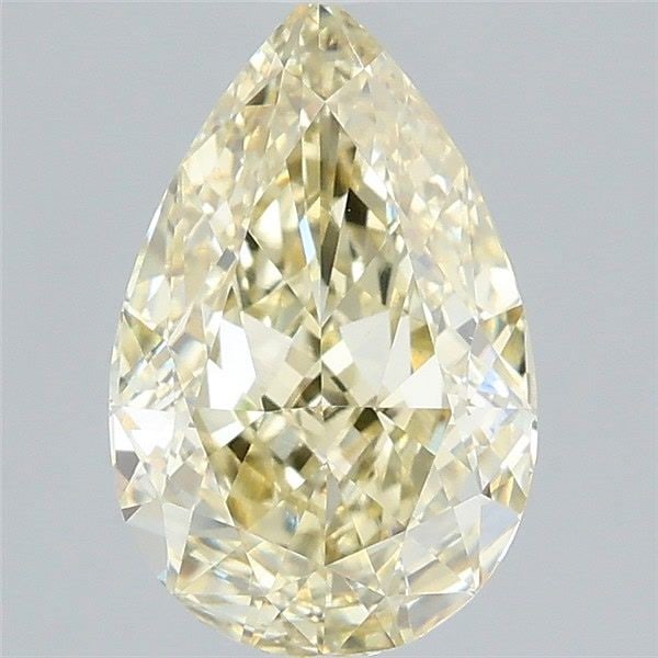 Loose Diamond - PEAR 2.07ct Fancy Yellow VVS2: Loose Diamond - PEAR 2.07ct Fancy Yellow VVS2 Source: This is a real non-mined Diamond that has been grown in a lab Shape: PEAR Carats: 2.07 Color: Fancy Yellow Certification: IGI Video: