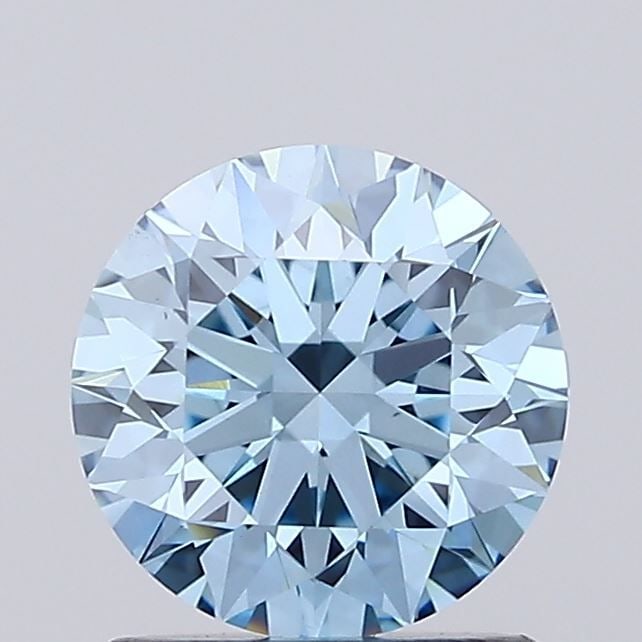 Loose Diamond - ROUND 1.23ct Fancy Vivid Blue VS1: Loose Diamond - ROUND 1.23ct Fancy Vivid Blue VS1 Source: This is a real non-mined Diamond that has been grown in a lab Shape: ROUND Carats: 1.23 Color: Fancy Vivid Blue Certification: IGI Video: