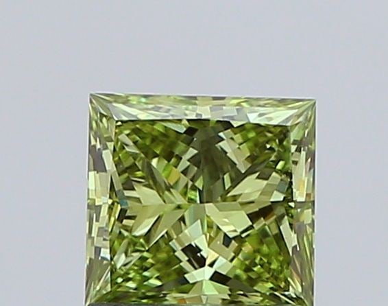 Loose Diamond - PRINCESS 1.1ct Fancy Vivid Green VS1: Loose Diamond - PRINCESS 1.1ct Fancy Vivid Green VS1 Source: This is a real non-mined Diamond that has been grown in a lab Shape: PRINCESS Carats: 1.1 Color: Fancy Vivid Green Certification: IGI The D