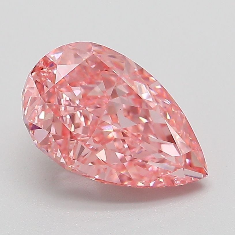 Loose Diamond - PEAR 2.09ct Fancy Vivid Pink VVS2: Loose Diamond - PEAR 2.09ct Fancy Vivid Pink VVS2 Source: This is a real non-mined Diamond that has been grown in a lab Shape: PEAR Carats: 2.09 Color: Fancy Vivid Pink Certification: IGI Video: