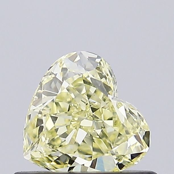Loose Diamond - HEART 0.51ct Fancy Light Yellow VVS2: Loose Diamond - HEART 0.51ct Fancy Light Yellow VVS2 Source: This is a real non-mined Diamond that has been grown in a lab Shape: HEART Carats: 0.51 Color: Fancy Light Yellow Certification: IGI Video: