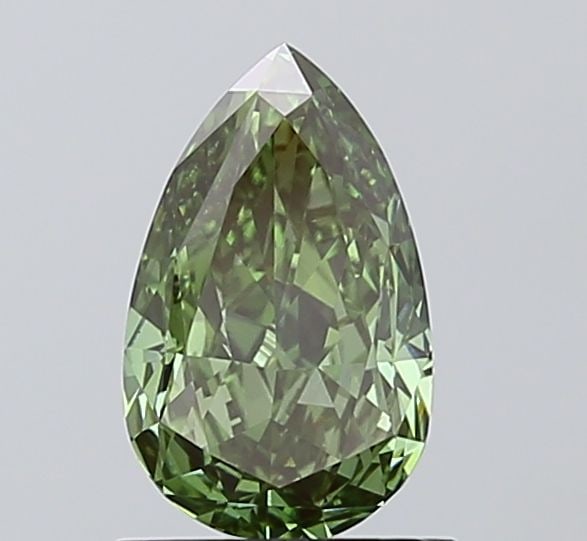 Loose Diamond - PEAR 1.15ct Fancy Vivid Green VS1: Loose Diamond - PEAR 1.15ct Fancy Vivid Green VS1 Source: This is a real non-mined Diamond that has been grown in a lab Shape: PEAR Carats: 1.15 Color: Fancy Vivid Green Certification: IGI Video: