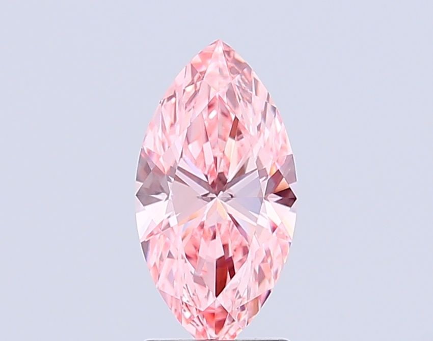 Loose Diamond - MARQUISE 1.84ct Fancy Vivid Pink VVS2: Loose Diamond - MARQUISE 1.84ct Fancy Vivid Pink VVS2 Source: This is a real non-mined Diamond that has been grown in a lab Shape: MARQUISE Carats: 1.84 Color: Fancy Vivid Pink Certification: IGI Vide
