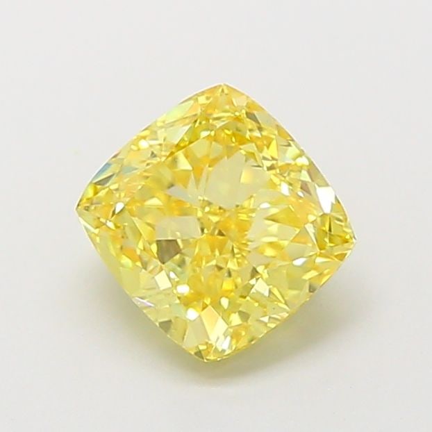 Loose Diamond - CUSHION MODIFIED 1.51ct Fancy Vivid Yellow VS1: Loose Diamond - CUSHION MODIFIED 1.51ct Fancy Vivid Yellow VS1 Source: This is a real non-mined Diamond that has been grown in a lab Shape: CUSHION MODIFIED Carats: 1.51 Color: Fancy Vivid Yellow Cert