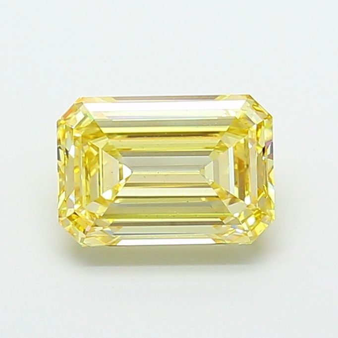 Loose Diamond - EMERALD 5.06ct Fancy Light Yellow VS1: Loose Diamond - EMERALD 5.06ct Fancy Light Yellow VS1 Source: This is a real non-mined Diamond that has been grown in a lab Shape: EMERALD Carats: 5.06 Color: Fancy Light Yellow Certification: IGI Vid