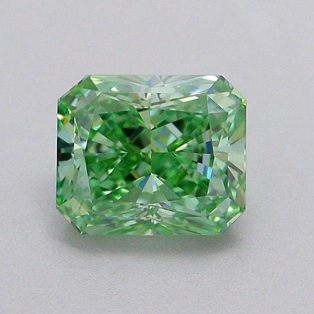 Loose Diamond - RADIANT 1.02ct Fancy Vivid Green VS1: Loose Diamond - RADIANT 1.02ct Fancy Vivid Green VS1 Source: This is a real non-mined Diamond that has been grown in a lab Shape: RADIANT Carats: 1.02 Color: Fancy Vivid Green Certification: IGI Video