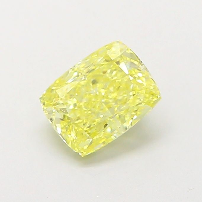 Loose Diamond - CUSHION MODIFIED 1.05ct Fancy Intense Yellow VVS2: Loose Diamond - CUSHION MODIFIED 1.05ct Fancy Intense Yellow VVS2 Source: This is a real non-mined Diamond that has been grown in a lab Shape: CUSHION MODIFIED Carats: 1.05 Color: Fancy Intense Yellow