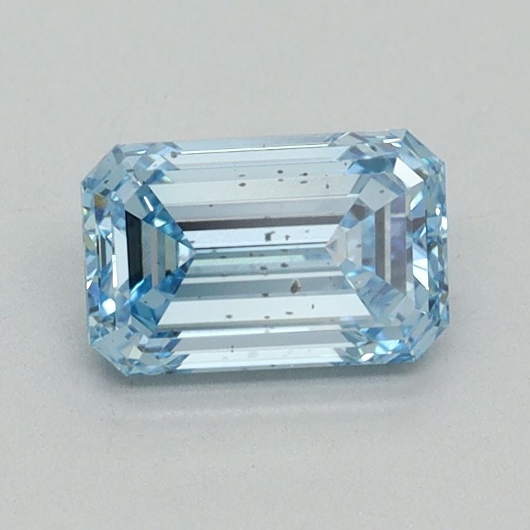 Loose Diamond - EMERALD 1.0ct Fancy Vivid Blue SI1: Loose Diamond - EMERALD 1.0ct Fancy Vivid Blue SI1 Source: This is a real non-mined Diamond that has been grown in a lab Shape: EMERALD Carats: 1.0 Color: Fancy Vivid Blue Certification: IGI Video: