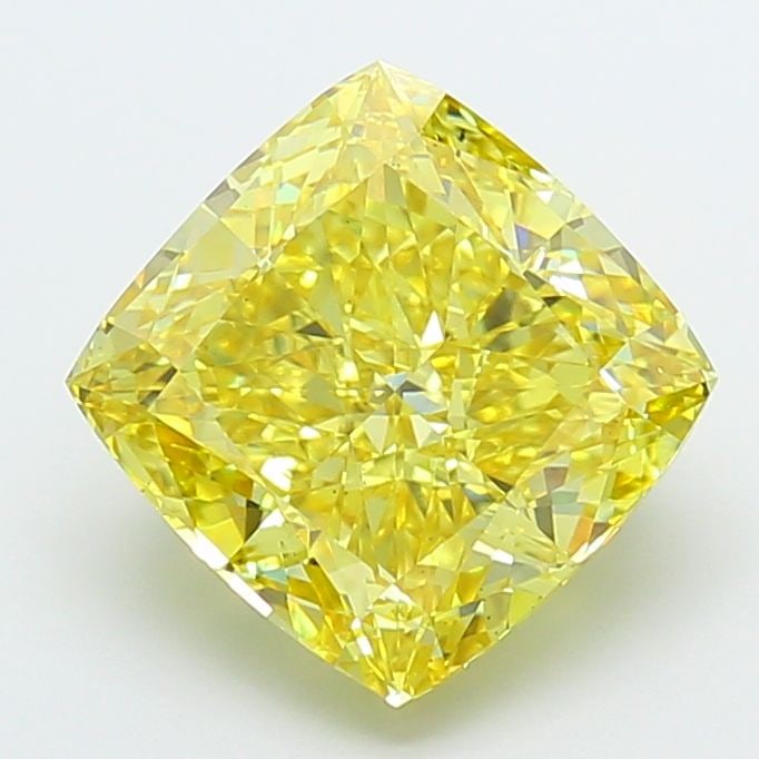 Loose Diamond - CUSHION MODIFIED 6.15ct Fancy Vivid Yellow VS1: Loose Diamond - CUSHION MODIFIED 6.15ct Fancy Vivid Yellow VS1 Source: This is a real non-mined Diamond that has been grown in a lab Shape: CUSHION MODIFIED Carats: 6.15 Color: Fancy Vivid Yellow Cert