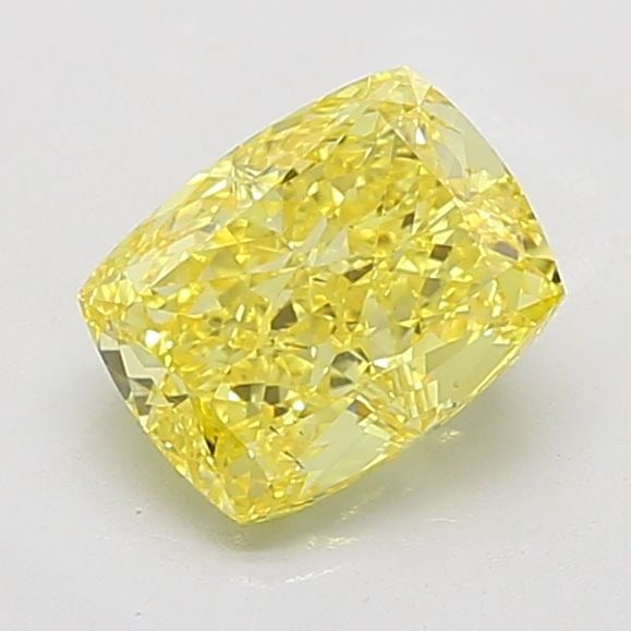 Loose Diamond - CUSHION MODIFIED 3.06ct Fancy Vivid Yellow VS2: Loose Diamond - CUSHION MODIFIED 3.06ct Fancy Vivid Yellow VS2 Source: This is a real non-mined Diamond that has been grown in a lab Shape: CUSHION MODIFIED Carats: 3.06 Color: Fancy Vivid Yellow Cert