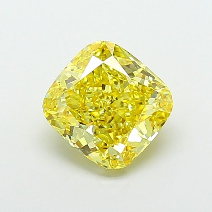 Loose Diamond - CUSHION MODIFIED 5.03ct Fancy Intense Yellow VS1: Loose Diamond - CUSHION MODIFIED 5.03ct Fancy Intense Yellow VS1 Source: This is a real non-mined Diamond that has been grown in a lab Shape: CUSHION MODIFIED Carats: 5.03 Color: Fancy Intense Yellow 