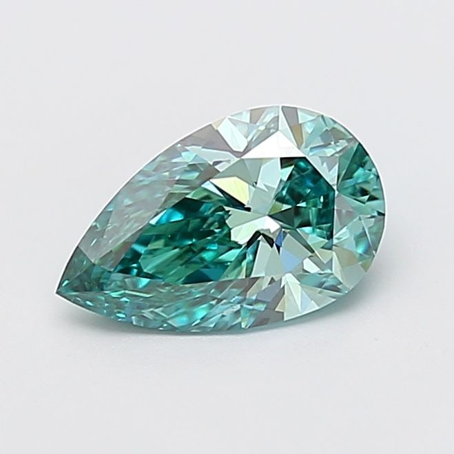 Loose Diamond - PEAR 1.54ct Fancy Vivid Green VS1: Loose Diamond - PEAR 1.54ct Fancy Vivid Green VS1 Source: This is a real non-mined Diamond that has been grown in a lab Shape: PEAR Carats: 1.54 Color: Fancy Vivid Green Certification: IGI The Diamond