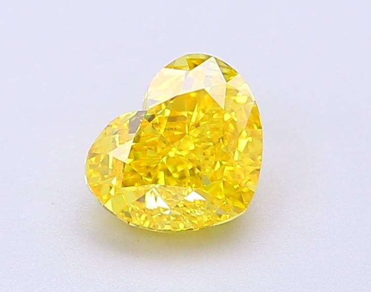 Loose Diamond - HEART 1.11ct Fancy Vivid Yellow VVS2: Loose Diamond - HEART 1.11ct Fancy Vivid Yellow VVS2 Source: This is a real non-mined Diamond that has been grown in a lab Shape: HEART Carats: 1.11 Color: Fancy Vivid Yellow Certification: IGI Video: