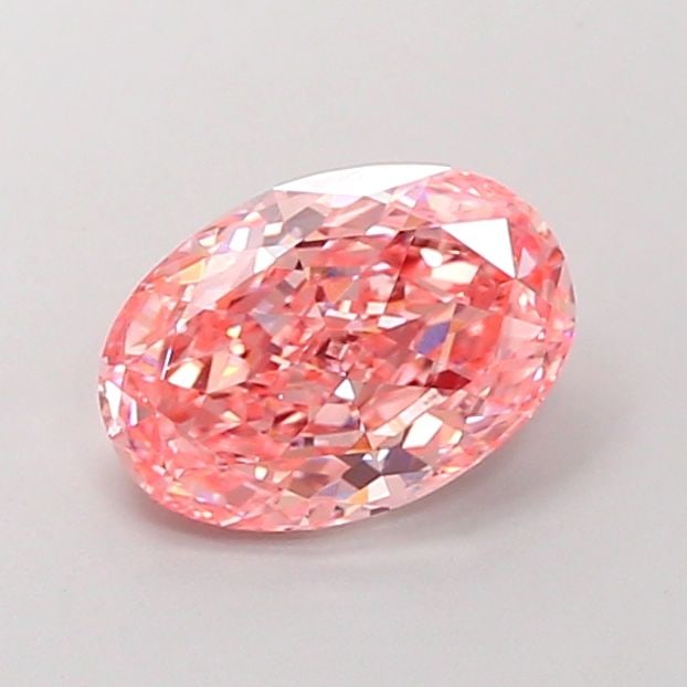 Loose Diamond - OVAL 2.14ct Fancy Vivid Pink VVS2: Loose Diamond - OVAL 2.14ct Fancy Vivid Pink VVS2 Source: This is a real non-mined Diamond that has been grown in a lab Shape: OVAL Carats: 2.14 Color: Fancy Vivid Pink Certification: IGI Video: