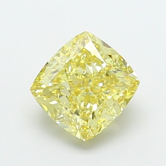 Loose Diamond - CUSHION MODIFIED 2.2ct Fancy Intense Yellow VS1: Loose Diamond - CUSHION MODIFIED 2.2ct Fancy Intense Yellow VS1 Source: This is a real non-mined Diamond that has been grown in a lab Shape: CUSHION MODIFIED Carats: 2.2 Color: Fancy Intense Yellow Ce