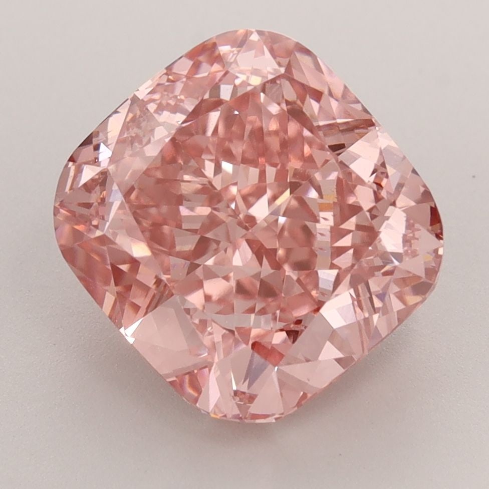 Loose Diamond - CUSHION MODIFIED 4.37ct Fancy Vivid Pink VS1: Loose Diamond - CUSHION MODIFIED 4.37ct Fancy Vivid Pink VS1 Source: This is a real non-mined Diamond that has been grown in a lab Shape: CUSHION MODIFIED Carats: 4.37 Color: Fancy Vivid Pink Certific