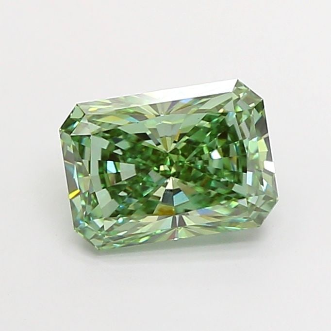 Loose Diamond - RADIANT 3.02ct Fancy Vivid Green VS1: Loose Diamond - RADIANT 3.02ct Fancy Vivid Green VS1 Source: This is a real non-mined Diamond that has been grown in a lab Shape: RADIANT Carats: 3.02 Color: Fancy Vivid Green Certification: IGI Video