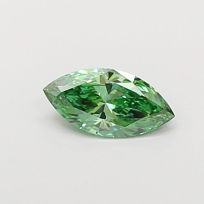 Loose Diamond - MARQUISE 0.79ct Fancy Vivid Green VS2: Loose Diamond - MARQUISE 0.79ct Fancy Vivid Green VS2 Source: This is a real non-mined Diamond that has been grown in a lab Shape: MARQUISE Carats: 0.79 Color: Fancy Vivid Green Certification: IGI Vid