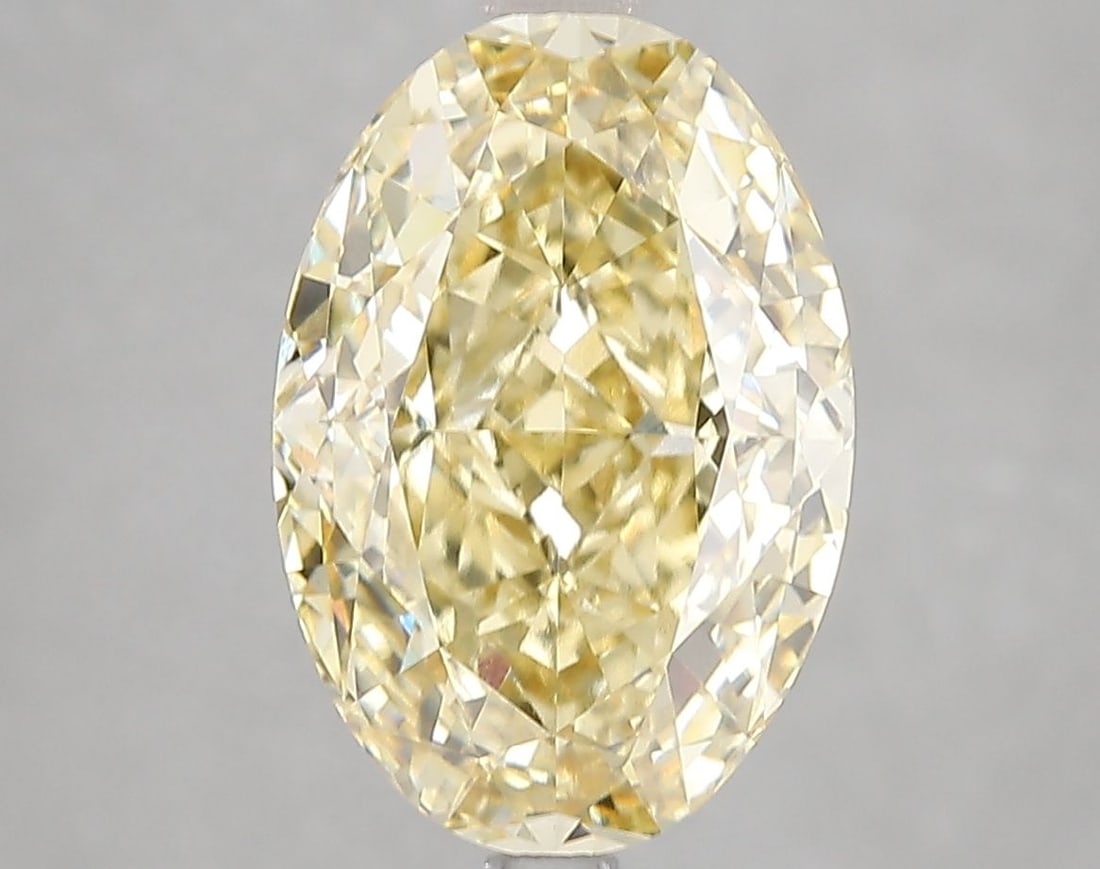 Loose Diamond - OVAL 5.1ct Fancy Intense Yellow VVS2: Loose Diamond - OVAL 5.1ct Fancy Intense Yellow VVS2 Source: This is a real non-mined Diamond that has been grown in a lab Shape: OVAL Carats: 5.1 Color: Fancy Intense Yellow Certification: IGI Video: