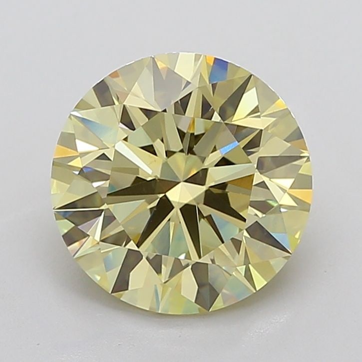 Ideal Loose Diamond - ROUND 6.36ct Fancy Light Yellow VS1: Ideal Loose Diamond - ROUND 6.36ct Fancy Light Yellow VS1 Source: This is a real non-mined Diamond that has been grown in a lab Shape: ROUND Carats: 6.36 Color: Fancy Light Yellow Certification: IGI T