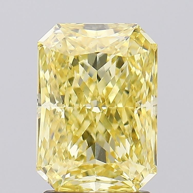 Loose Diamond - RADIANT 2.53ct Fancy Intense Yellow VS1: Loose Diamond - RADIANT 2.53ct Fancy Intense Yellow VS1 Source: This is a real non-mined Diamond that has been grown in a lab Shape: RADIANT Carats: 2.53 Color: Fancy Intense Yellow Certification: IGI