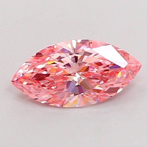 Loose Diamond - MARQUISE 2.01ct Fancy Vivid Pink VVS2: Loose Diamond - MARQUISE 2.01ct Fancy Vivid Pink VVS2 Source: This is a real non-mined Diamond that has been grown in a lab Shape: MARQUISE Carats: 2.01 Color: Fancy Vivid Pink Certification: IGI Vide