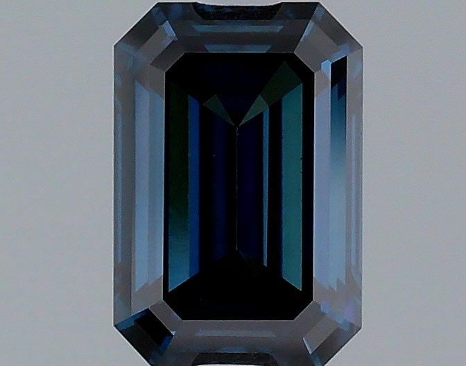 Loose Diamond - EMERALD 1.04ct Fancy Deep Blue VVS2: Loose Diamond - EMERALD 1.04ct Fancy Deep Blue VVS2 Source: This is a real non-mined Diamond that has been grown in a lab Shape: EMERALD Carats: 1.04 Color: Fancy Deep Blue Certification: IGI Video: