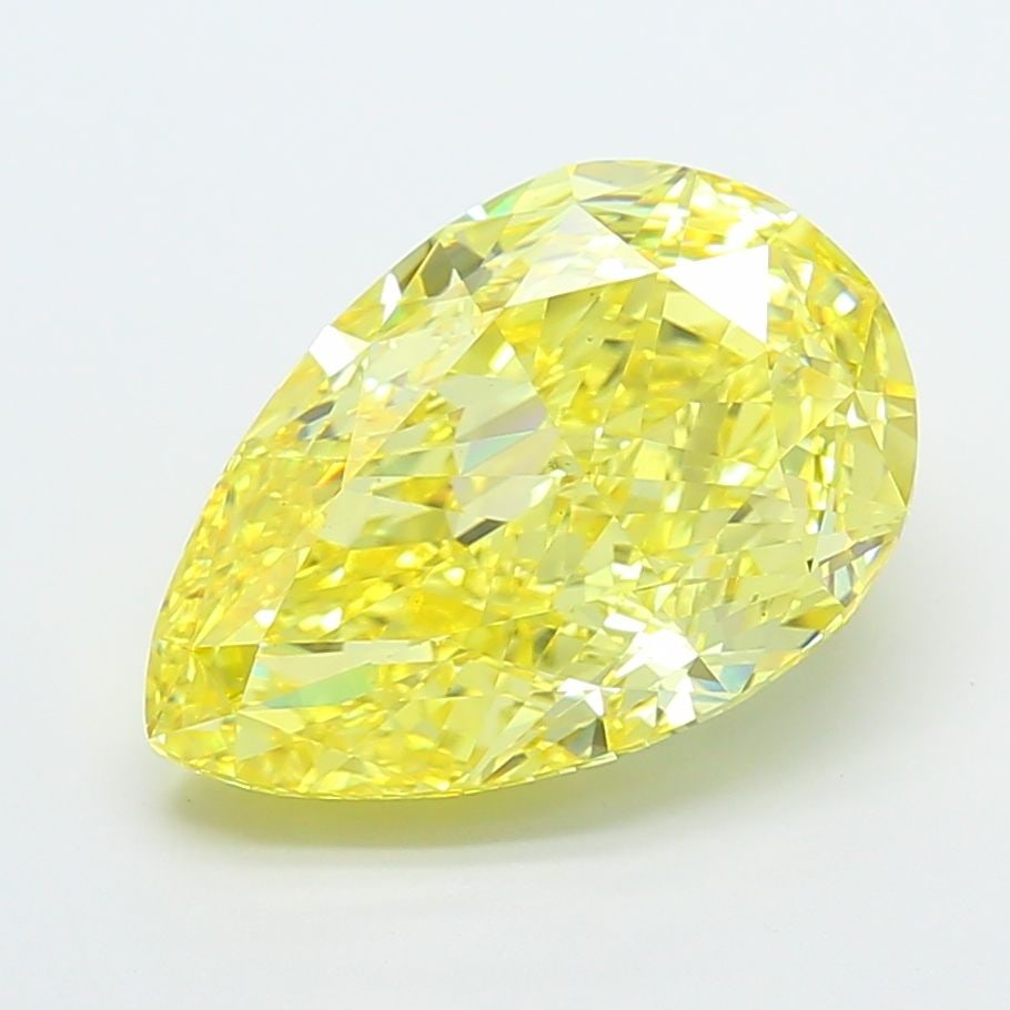 Loose Diamond - PEAR 10.02ct Fancy Vivid Yellow VS1: Loose Diamond - PEAR 10.02ct Fancy Vivid Yellow VS1 Source: This is a real non-mined Diamond that has been grown in a lab Shape: PEAR Carats: 10.02 Color: Fancy Vivid Yellow Certification: IGI Video: