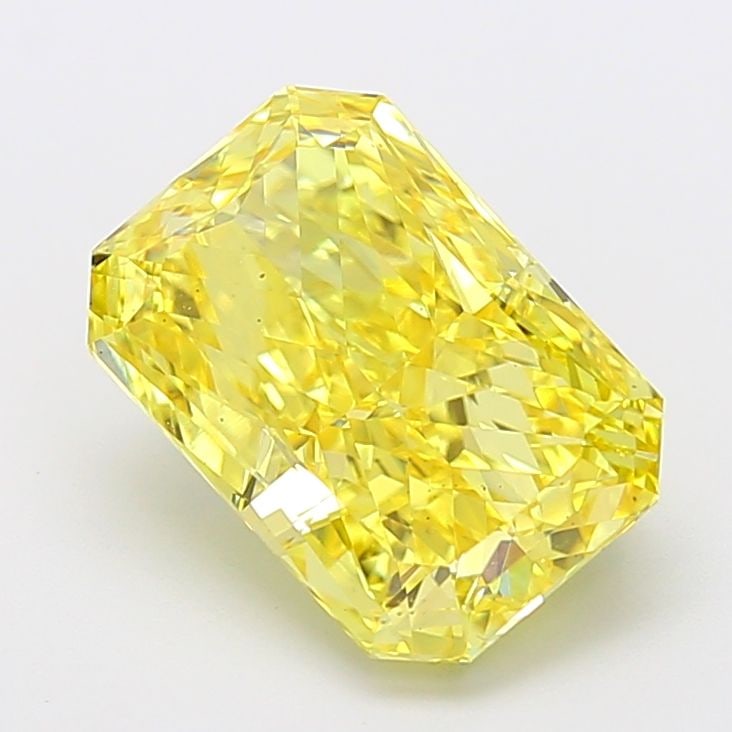 Loose Diamond - RADIANT 5.05ct Fancy Intense Yellow VS1: Loose Diamond - RADIANT 5.05ct Fancy Intense Yellow VS1 Source: This is a real non-mined Diamond that has been grown in a lab Shape: RADIANT Carats: 5.05 Color: Fancy Intense Yellow Certification: IGI