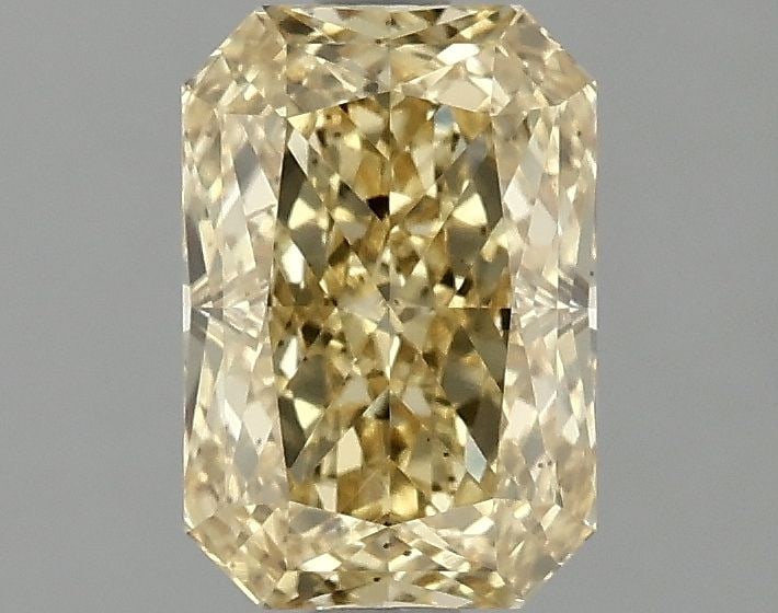 Loose Diamond - RADIANT 1.59ct Fancy Vivid Yellow VS2: Loose Diamond - RADIANT 1.59ct Fancy Vivid Yellow VS2 Source: This is a real non-mined Diamond that has been grown in a lab Shape: RADIANT Carats: 1.59 Color: Fancy Vivid Yellow Certification: IGI Vid