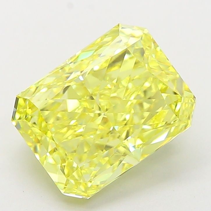 Loose Diamond - RADIANT 4.26ct Fancy Vivid Yellow VS1: Loose Diamond - RADIANT 4.26ct Fancy Vivid Yellow VS1 Source: This is a real non-mined Diamond that has been grown in a lab Shape: RADIANT Carats: 4.26 Color: Fancy Vivid Yellow Certification: IGI Vid