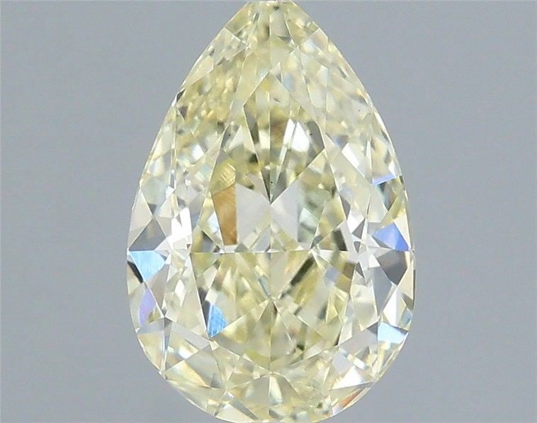 Loose Diamond - PEAR 1.01ct Fancy Light Yellow VS1: Loose Diamond - PEAR 1.01ct Fancy Light Yellow VS1 Source: This is a real non-mined Diamond that has been grown in a lab Shape: PEAR Carats: 1.01 Color: Fancy Light Yellow Certification: IGI Video: