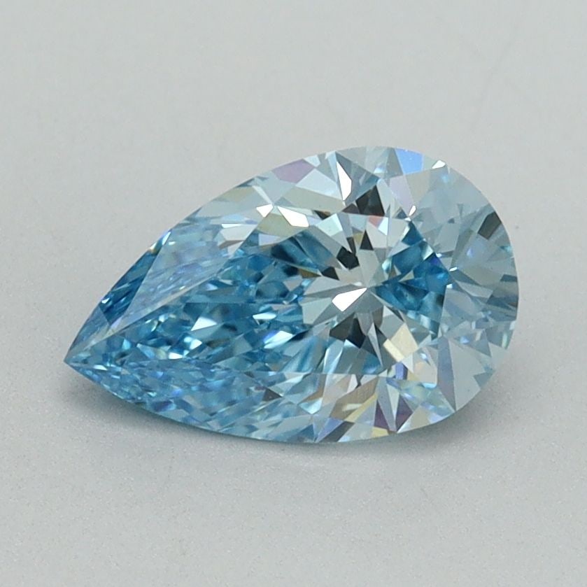 Loose Diamond - PEAR 1.01ct Fancy Vivid Blue VS1: Loose Diamond - PEAR 1.01ct Fancy Vivid Blue VS1 Source: This is a real non-mined Diamond that has been grown in a lab Shape: PEAR Carats: 1.01 Color: Fancy Vivid Blue Certification: IGI Video: