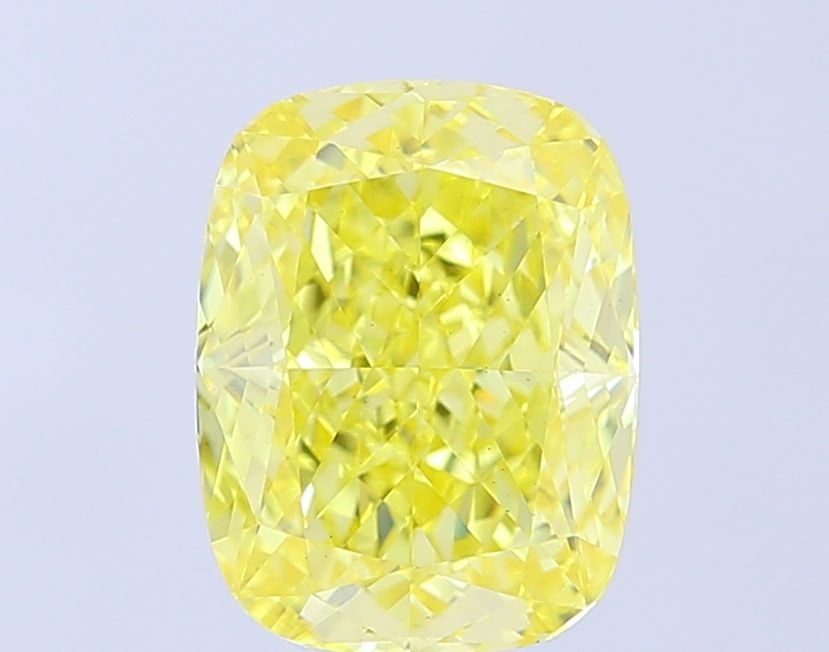 Loose Diamond - CUSHION MODIFIED 3.7ct Fancy Intense Yellow VS1: Loose Diamond - CUSHION MODIFIED 3.7ct Fancy Intense Yellow VS1 Source: This is a real non-mined Diamond that has been grown in a lab Shape: CUSHION MODIFIED Carats: 3.7 Color: Fancy Intense Yellow Ce