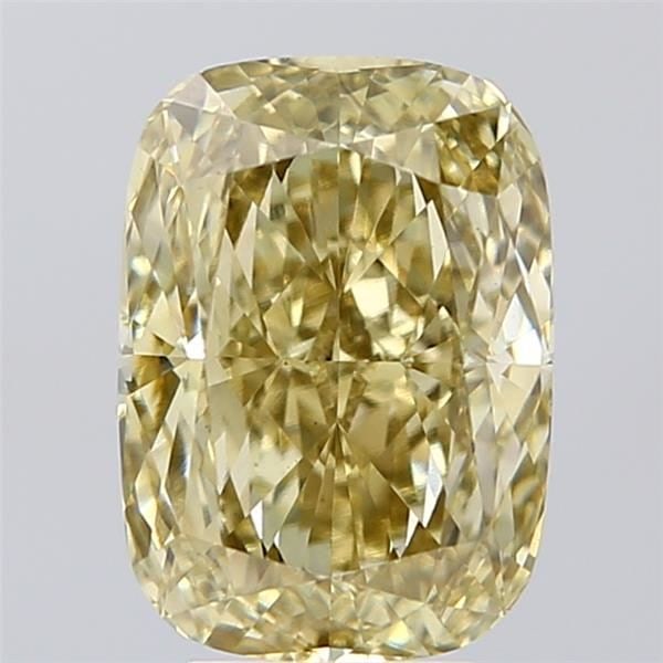 Loose Diamond - CUSHION MODIFIED 4.01ct Fancy Yellow VS1: Loose Diamond - CUSHION MODIFIED 4.01ct Fancy Yellow VS1 Source: This is a real non-mined Diamond that has been grown in a lab Shape: CUSHION MODIFIED Carats: 4.01 Color: Fancy Yellow Certification: I
